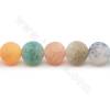 Dyed Matte Weathered Agate Beads Strand  Round Diameter 8mm Hole 1.2mm About 45 Beads/Strand 39-40cm