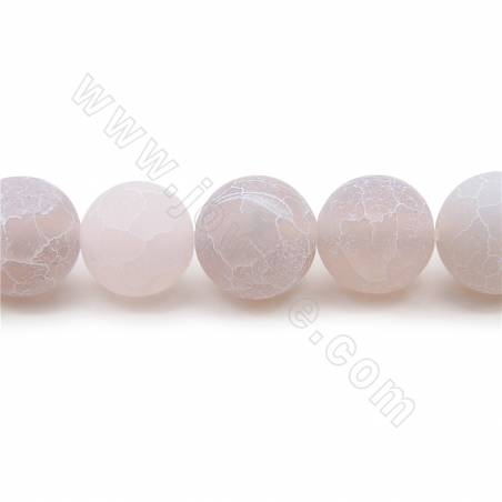 Perline di agata naturale opaca e stagionata diametro rotondo 10 mm foro 1,2 mm circa 38 perline/filamento