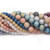Electroplated druzy agate beads strand round diameter 6-10mm hole 1.2mm 39-40cm/strand