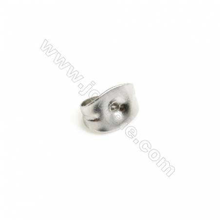 304 Stainless Steel Earnuts  Size 6x2x3mm  Hole 0.8mm  5000pcs/pack