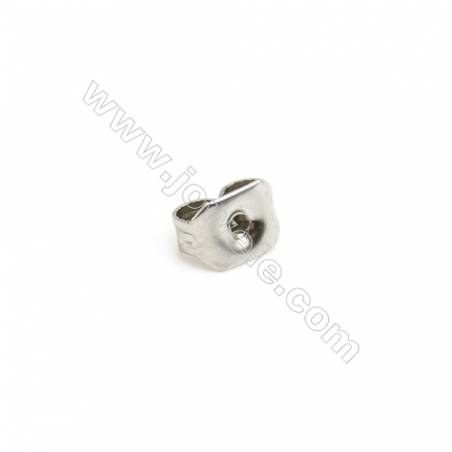 304 Stainless Steel Earnuts  Size 5x1.8x2.7mm  Hole 0.8mm  5000pcs/pack