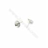304 Stainless Steel Ear Stud Component for Half-Drilled Beads  Length 13mm Pin 0.7mm  Tray 10mm  450pcs/pack