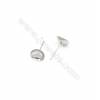 304 Stainless Steel Ear Stud Component  Size 14mm Pin 0.7mm  Hole 8mm  500pcs/pack