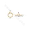 Brass Toggle Clasps Gold-Plated Diameter 10mm Hole Approx. 4mm 10pcs /Pack