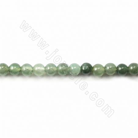 Natürliche Jadeperlen Strang Runder Durchmesser 3,5 mm Loch 0,8 mm Ungefähr 110 Perlen / Strang