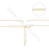Brass Gold-Plated Chains  Length  21cm + End Extender Chains  5cm 10pcs/Pack
