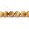 Naturgold Tigerauge Perlen Strang Runder Durchmesser 16 mm Loch 1,2 mm 15 '' - 16 '' / Strang