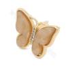 Hebilla de concha de imitación Mariposa Tamaño16×20mm 4pcs/paquete （chapado en oro）