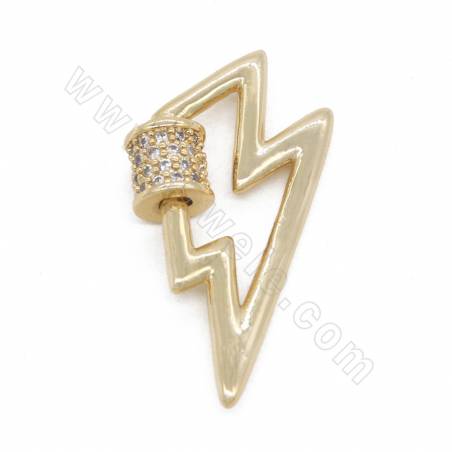 Brass Micro Pave Cubic Zirconia Charms Size 13×27mm Gold/White Gold/Rose Gold /Gun Black Plated ×4pcs