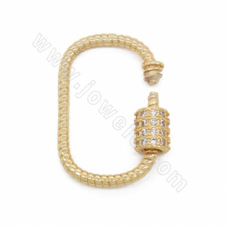 Brass Micro Pave Cubic Zirconia Charms Rectangle Size 17×25mm Gold/White Gold /Rose Gold/Gun Black Plated ×4pcs