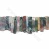 Natural Indian Agate Beads Strand Irregular Size 6x31~6x54mm Hole 1.5mm length 39~40cm/Strand