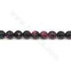 Heated Fire Agate Beads Strand Faceted Round Diameter 8mm  Hole 1.2mm  Length 39-40cm/Strand