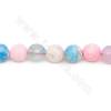 Heated Fire Agate Beads Strand Faceted Round Diameter 10mm  Hole 1.5mm  About 30 Beads/Strand