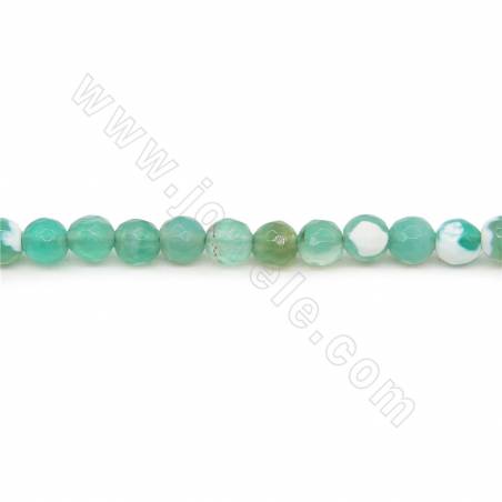 Heated Fire Agate Beads Strand Faceted Round Diameter 6mm  Hole1.2mm  About 52 Beads/Strand