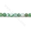 Heated Fire Agate Beads Strand Faceted Round Diameter 8mm  Hole 1.2mm  Length 39~40cm/Strand