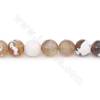 Heated Fire Agate Beads Strand Faceted Round Diameter 12mm  Hole 1.5mm  About 30 Beads/Strand