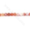 Heated Fire Agate Beads Strand Faceted Round Diameter 6mm  Hole 1.2mm  About 60 Beads/Strand