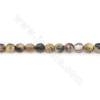 Heated Fire Agate Beads Strand Faceted Round Diameter 6mm  Hole 1mm  Length 39~40cm/Strand