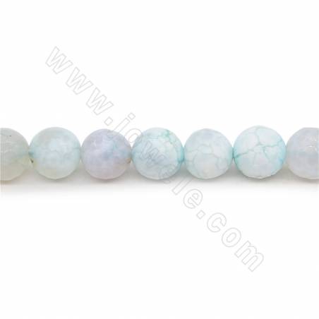 Heated Fire Agate Beads Strand Faceted Round Diameter 12mm  Hole 1.5mm About 32 Beads/Strand 39-40cm