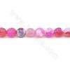 Heated Fire Agate Beads Strand Faceted Round Diameter 8mm Hole  1mm Approx.45 Beads/Strand 39-40cm