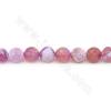 Heated Fire Agate Beads Strand Faceted Round Diameter 8mm Hole 1mm  Approx.45 Beads/Strand 39-40cm