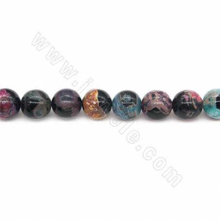 Heated Fire Agate Beads Strand Round Diameter 16mm Hole 1.5mm  Approx. 20 Beads/Strand 39-40cm