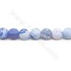 Collier de perles d'agate de feu chauffées à facettes rondes Diamètre 16 mm Trou 1,5 mm Environ 20 perles/collier
