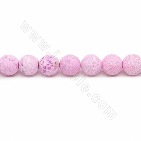 Heated Fire Agate Beads Strand Faceted Round Diameter 16mm Hole 1.5mm Approx.25 Beads/Strand 39-40cm