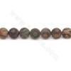 Collier de perles d'agate Dzi tibétaine antique et chauffée ronde diamètre 14mm trou 1.2mm environ 28 perles /coton