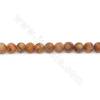 Collier de perles d'agate Dzi tibétaines antiques et chauffées de diamètre rond 6mm, trou 1mm, longueur 39~40cm /cordeau