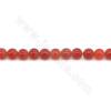Collier de perles d'agate tibétaine Dzi chauffées et mates Diamètre rond 6 mm Trou 1,2 mm Environ 50 perles/collier
