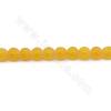 Collier de perles d'agate tibétaine Dzi chauffées et mates Diamètre rond 6mm Trou 1mm Longueur 39~40cm/Chaîne