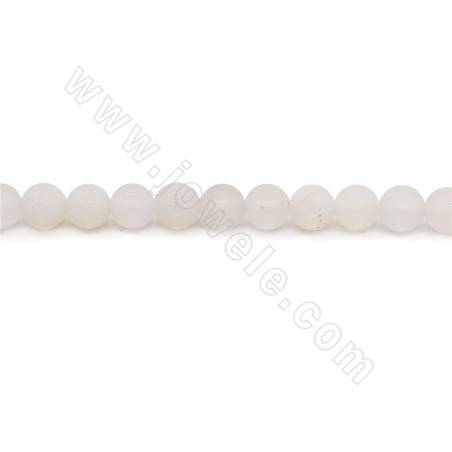 Collier de perles d'agate tibétaine Dzi chauffées et mates Diamètre rond 6mm Trou 1mm Approximativement 68 perles/collier