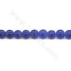 Collier de perles d'agate tibétaine Dzi chauffées et mates Diamètre rond 8 mm Trou 1,2 mm Environ 50 perles/collier