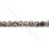 Rouleau de perles d'agate tibétaine chauffée Dzi à facettes rondes Diamètre 6mm Trou 1mm Longueur 39~40cm/Rouleau