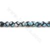 Heated Tibetan Dzi Agate Beads Strand Faceted Round 6mm Hole 1mm  Approx.60 Beads/Strand 39-40cm