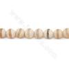Rouleau de perles d'agate tibétaine Dzi chauffées, facettes rondes, diamètre 10 mm, trou 1,5 mm, environ 38 perles par rouleau