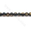 Perles Obsidienne or ronde sur fil Taille 8-12mm trou 1mm 15~16"/fil