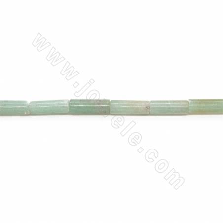 Perles de Jade en colonne sur fil Taille 6x17mm trou 1mm environ 25perles/fil