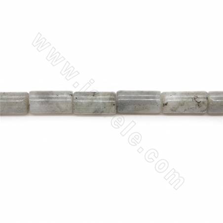 Perles de Labradorite en colonne sur fil Taille 9x17mm trou 1mm environ 23perles/fil