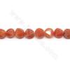 紅東陵串珠 星形 尺寸5x9毫米 孔徑1毫米 長度39-40厘米/條