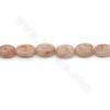 Natural Sunstone Beads Strand Oval Size 12x16mm Hole 1mm Approx. 25 Beads/Strand