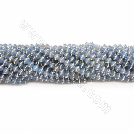Perles Jade HANBAI teinté avec zircon rond sur fil  Taille  6mm trou 1mm environ 60perles/fil