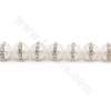 Galvanisierte Muschel Perlen Strang mit Strassstein Rund Durchmesser 10mm Loch 1mm Ungefähr 38 Perlen/Strang