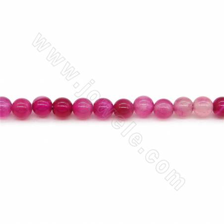 Heated Striped Agate Beads Strand Round Diameter 6mm Hole 1mm Approx. 63 Beads/Strand 39-40cm