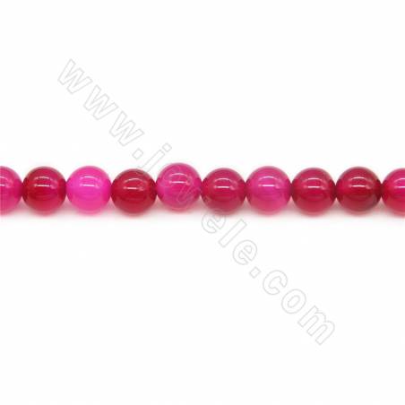 Heated Agate Beads Strand Round Diameter 6mm Hole 1mm Approximately 68 Beads/Strand