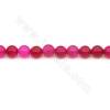 Heated Agate Beads Strand Round Diameter 6mm Hole 1mm Approximately 68 Beads/Strand