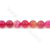 Heated Striped Agate Beads Strand Round Diameter 14mm Hole 1.5mm Approx.28 Beads/Strand 39-40cm