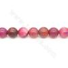 Heated Agate Beads Strand Round Diameter 16mm Hole 1.5mm Approximately 24 Beads/Strand