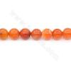 Heated Agate Beads Strand Round Diameter 14mm Hole 1.2mm Approximately 27 Beads/Strand